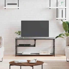 Mueble de TV contrachapada y acero gris Sonoma 103x38x46,5 cm de vidaXL, Muebles TV - Ref: Foro24-831826, Precio: 52,82 €, De...
