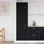 Mueble colgante con estante Lyon Roble Negro 60 x 31 x 207 cm en Armarios de cocina | Comprar online en Foru.es