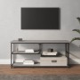 Mueble de TV contrachapada y acero gris Sonoma 103x38x46,5 cm de vidaXL, Muebles TV - Ref: Foro24-831826, Precio: 53,46 €, De...