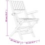 Juego de comedor para jardín 5 piezas madera maciza de teca de vidaXL, Conjuntos de jardín - Ref: Foro24-3155021, Precio: 432...
