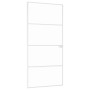 Puerta de interior vidrio templado y aluminio blanco 93x201,5cm de vidaXL, Puertas para el hogar - Ref: Foro24-153668, Precio...