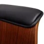 Sillón giratorio de madera curvada y cuero sintético de vidaXL, Sillas de oficina - Ref: Foro24-241057, Precio: 208,64 €, Des...