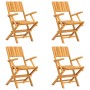 Juego de comedor para jardín 5 piezas madera maciza de teca de vidaXL, Conjuntos de jardín - Ref: Foro24-3155039, Precio: 413...