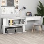 Escritorio de esquina madera contrachapada blanco 200x50x76 cm de vidaXL, Escritorios - Ref: Foro24-801098, Precio: 106,67 €,...