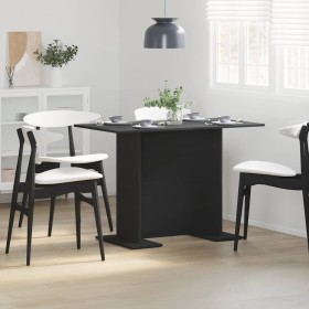 Mesa de Comedor Negro 110 x 60 x 75 cm Madera de ingeniería en Mesas de comedor | Comprar online en Foru.es