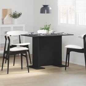 Mesa de Comedor Negro 110 x 60 x 75 cm Madera de ingeniería en Mesas de comedor | Comprar online en Foru.es
