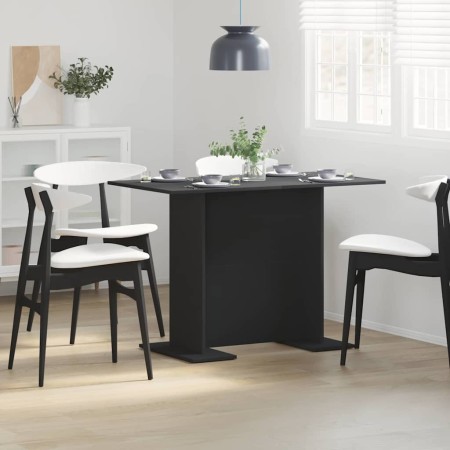 Mesa de Comedor Negro 110 x 60 x 75 cm Madera de ingeniería en Mesas de comedor | Comprar online en Foru.es