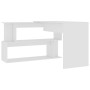 Escritorio de esquina madera contrachapada blanco 200x50x76 cm de vidaXL, Escritorios - Ref: Foro24-801098, Precio: 106,67 €,...