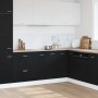 Armario Inferior Roble Negro 60x46x81,5 cm Madera Contrachapada en Armarios de cocina | Comprar online en Foru.es