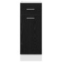 Cajón Inferior del Armario Riga Roble negro 30 x 46 x 81,5 cm en Armarios de cocina | Comprar online en Foru.es
