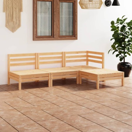 Juego de muebles de jardín 4 piezas madera maciza pino de vidaXL, Conjuntos de jardín - Ref: Foro24-3082627, Precio: 192,69 €...