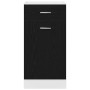 Cajón Inferior del Armario Riga Roble negro 40 x 46 x 81,5 cm en Armarios de cocina | Comprar online en Foru.es