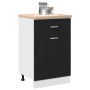 Gabinete con cajones Riga Roble negro 50 x 46 x 81,5 cm en Armarios de cocina | Comprar online en Foru.es