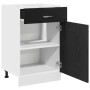 Gabinete con cajones Riga Roble negro 50 x 46 x 81,5 cm en Armarios de cocina | Comprar online en Foru.es