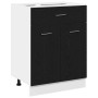 Mueble colgante con cajón Riga Roble Negro 60 x 46 x 81,5 cm en Armarios de cocina | Comprar online en Foru.es