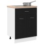 Mueble colgante con cajón Riga Roble Negro 60 x 46 x 81,5 cm en Armarios de cocina | Comprar online en Foru.es