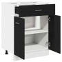 Mueble colgante con cajón Riga Roble Negro 60 x 46 x 81,5 cm en Armarios de cocina | Comprar online en Foru.es