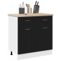 Mueble colgante con cajón Riga Roble Negro 80 x 31 x 81,5 cm en Armarios de cocina | Comprar online en Foru.es