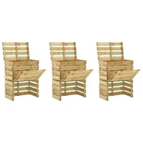 Sheet composters 3 pcs pine wood 80x50x100 cm by vidaXL, Composters - Ref: Foro24-3078137, Price: 200,62 €, Discount: %