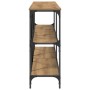 Mesa Consola con estante Roble Artesanal 200 x 30 x 75 cm en Mesas auxiliares | Comprar online en Foru.es