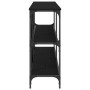 Mesa Consola Roble Negro 200 x 30 x 75 cm Madera de ingeniería en Mesas auxiliares | Comprar online en Foru.es