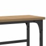 Mesa Consola con estante Roble artesanal 75 x 19,5 x 75 cm en Mesas auxiliares | Comprar online en Foru.es