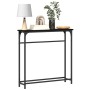 Mesa Consola Roble Negro 75 x 19,5 x 75 cm Madera de ingeniería en Mesas auxiliares | Comprar online en Foru.es