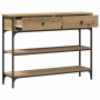 Mesa Consola con cajón Roble artesanal 72.5 x 25 x 75 cm en Mesas auxiliares | Comprar online en Foru.es