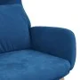 Sillón de relax de terciopelo azul de vidaXL, Sillones - Ref: Foro24-341361, Precio: 115,93 €, Descuento: %