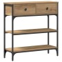 Mesa Consola con cajón Roble artesanal 72.5 x 25 x 75 cm en Mesas auxiliares | Comprar online en Foru.es