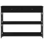 Mesa de Consola con cajón Roble negro 100 x 28 x 75 cm en Mesas auxiliares | Comprar online en Foru.es