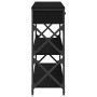 Mesa de Consola con cajón Roble negro 100 x 28 x 75 cm en Mesas auxiliares | Comprar online en Foru.es
