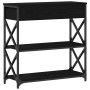 Mesa de Consola con cajón Roble negro 75 x 28 x 75 cm en Mesas auxiliares | Comprar online en Foru.es