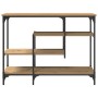 Mesa Consola con estante Roble artisan 100 x 35 x 75 cm en Mesas auxiliares | Comprar online en Foru.es