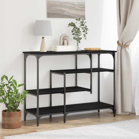 Mesa Consola con estante Roble negro 100 x 35 x 75 cm en Mesas auxiliares | Comprar online en Foru.es