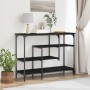 Mesa Consola con estante Roble negro 100 x 35 x 75 cm en Mesas auxiliares | Comprar online en Foru.es