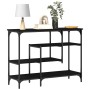 Mesa Consola con estante Roble negro 100 x 35 x 75 cm en Mesas auxiliares | Comprar online en Foru.es