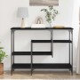 Mesa Consola con estante Roble negro 100 x 35 x 75 cm en Mesas auxiliares | Comprar online en Foru.es