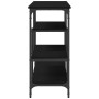 Mesa Consola con estante Roble negro 100 x 35 x 75 cm en Mesas auxiliares | Comprar online en Foru.es