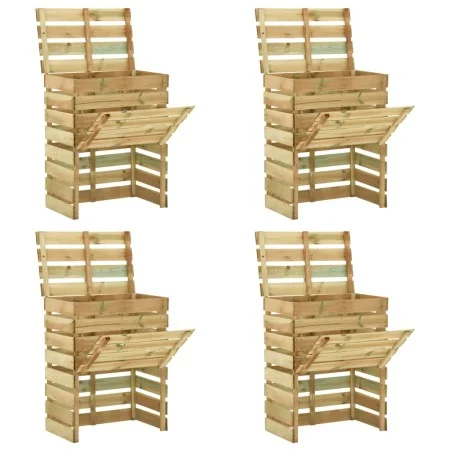 Composters made of 4 pine wood sheets, measuring 80x50x100 cm each. by vidaXL, Composters - Ref: Foro24-3078138, Price: 266,2...