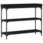 Mesa Consola con estante Roble negro 100 x 30 x 80 cm en Mesas auxiliares | Comprar online en Foru.es