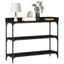 Mesa Consola con estante Roble negro 100 x 30 x 80 cm en Mesas auxiliares | Comprar online en Foru.es