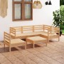 Juego de muebles de jardín 6 piezas madera maciza de pino de vidaXL, Conjuntos de jardín - Ref: Foro24-3082722, Precio: 268,6...