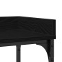 Mesa Consola con estante Roble negro 100 x 30 x 80 cm en Mesas auxiliares | Comprar online en Foru.es