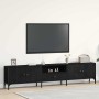 Mueble de TV Roble negro 200 x 25 x 44 cm Madera de ingeniería en Muebles TV | Comprar online en Foru.es