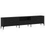 Mueble de TV Roble negro 200 x 25 x 44 cm Madera de ingeniería en Muebles TV | Comprar online en Foru.es