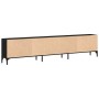 Mueble de TV Roble negro 200 x 25 x 44 cm Madera de ingeniería en Muebles TV | Comprar online en Foru.es