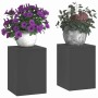 Soporte de plantas 2 pcs Negro 24 x 24 x 35 cm Acero en Soportes para macetas | Comprar online en Foru.es