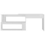Escritorio de esquina contrachapada blanco brillo 200x50x76 cm de vidaXL, Escritorios - Ref: Foro24-801104, Precio: 132,29 €,...