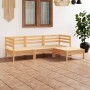 Juego de muebles de jardín 4 piezas madera maciza pino de vidaXL, Conjuntos de jardín - Ref: Foro24-3082667, Precio: 202,53 €...